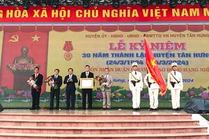 Tân Hưng (Long An): Từ vùng đất phèn trở thành huyện nông nghiệp trọng điểm