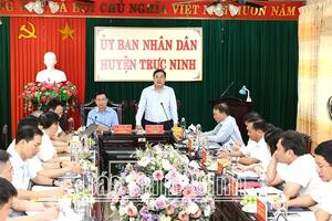 Bí thư Tỉnh uỷ Nam Định: Trực Ninh phấn đấu trở thành huyện nông thôn mới kiểu mẫu