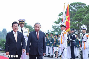 Lễ đón Tổng Bí thư Tô Lâm và Phu nhân thăm cấp nhà nước Đại Hàn Dân Quốc
