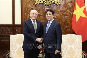 Chủ tịch nước Lương Cường tiếp Đại sứ Phần Lan Keijo Norvanto