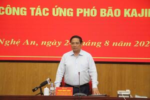 Thủ tướng Phạm Minh Chính trực tiếp chỉ đạo ứng phó bão số 5