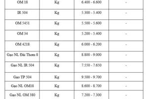 Giá lúa gạo hôm nay ngày 23/12: Thị trường "lặng sóng"