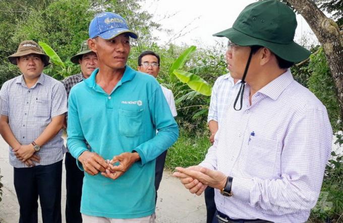 Nông dân bị thiệt hại nặng do bão kết hợp với triều cường. Ảnh: TL.