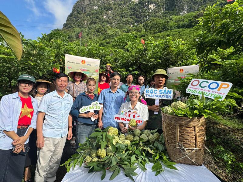 Cây na xã La Hiên và Võ Nhai chính thức “lên sóng” trên nền tảng TikTok. Ảnh: Văn Ngọc