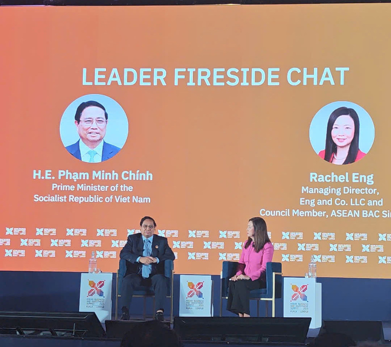 Thủ tướng Chính phủ Phạm Minh Chính bắt đầu các hoạt động tại Hội nghị Cấp cao ASEAN 47. Ảnh: Nguyên Minh