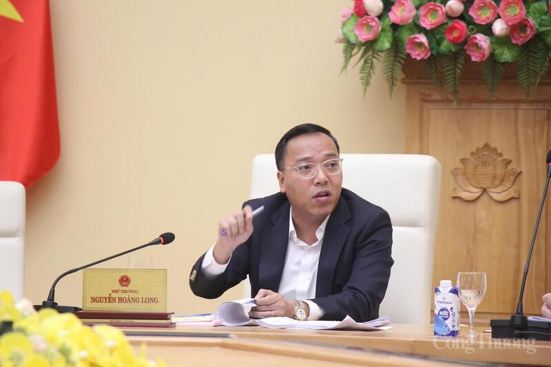 Thứ trưởng Nguyễn Hoàng Long phát biểu kết luận tại cuộc họp.