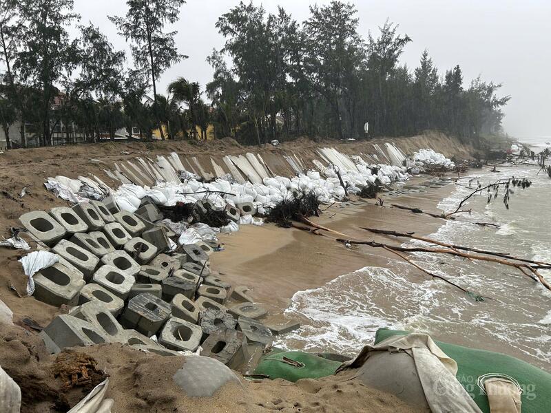 Sạt lở gần 5km bờ biển Hội An (TP. Đà Nẵng)