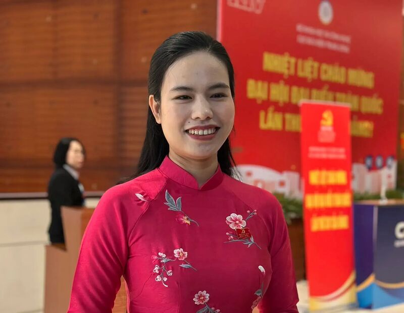 Đại biểu Nguyễn Ny Hương, Phó Chủ tịch Ủy ban MTTQ, Bí thư Tỉnh đoàn Hà Tĩnh. Ảnh: PV