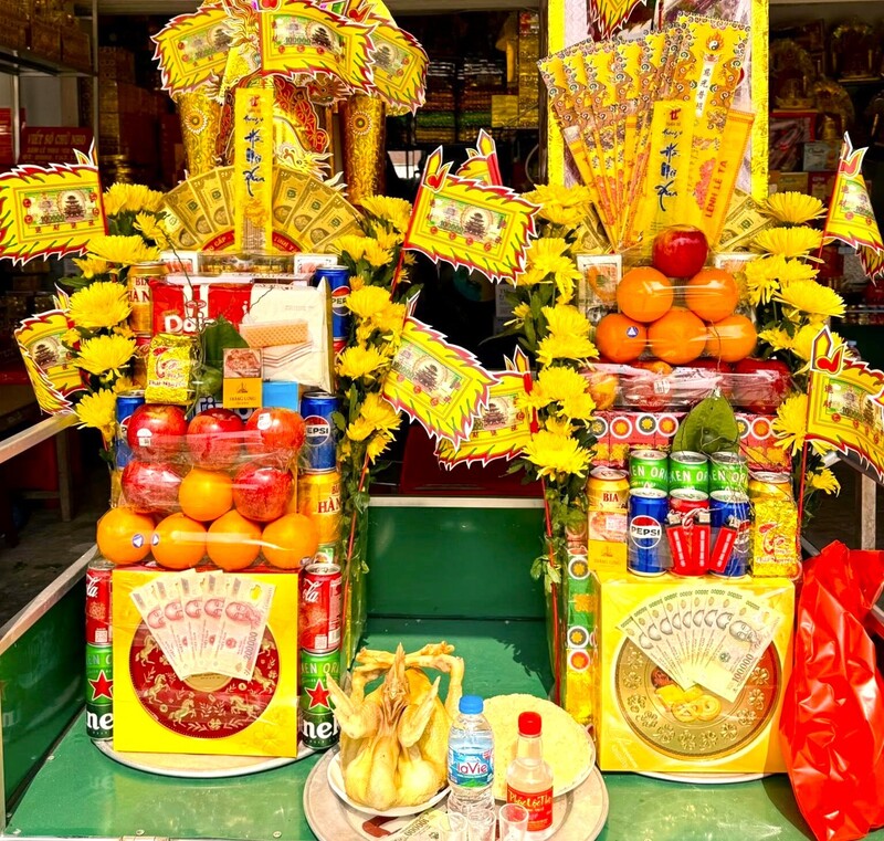 Dịch vụ đồ lễ đông khách đầu năm mới.