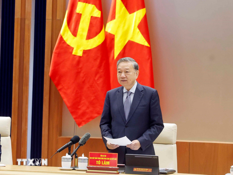 Tổng Bí thư Tô Lâm phát biểu. Ảnh: Thống Nhất/TTXVN