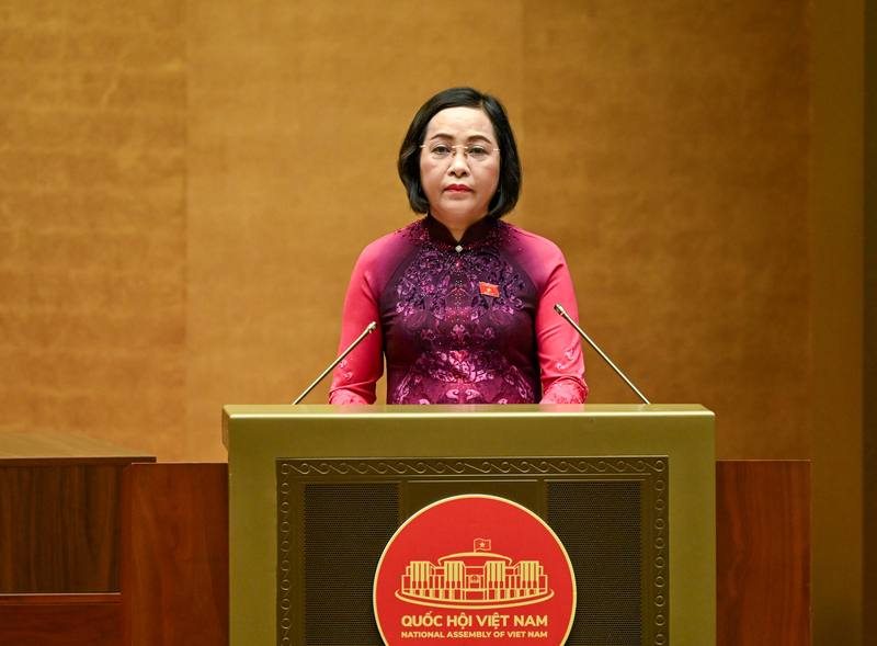Ủy viên Hội đồng Bầu cử quốc gia, Phó Chủ tịch Quốc hội khoá XV Nguyễn Thị Thanh trình bày Báo cáo tổng kết cuộc bầu cử đại biểu Quốc hội khóa XVI và đại biểu Hội đồng nhân dân các cấp nhiệm kỳ 2026 - 2031.