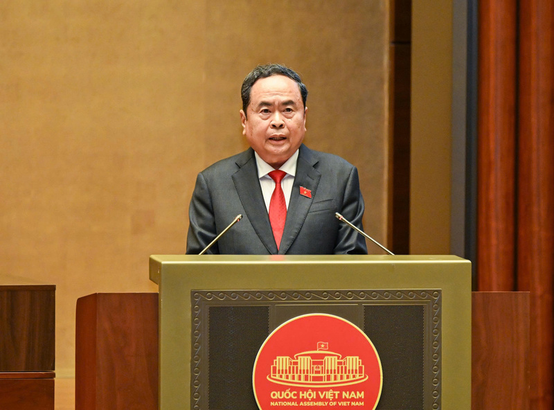 Chủ tịch Quốc hội Trần Thanh Mẫn phát biểu nhậm chức.